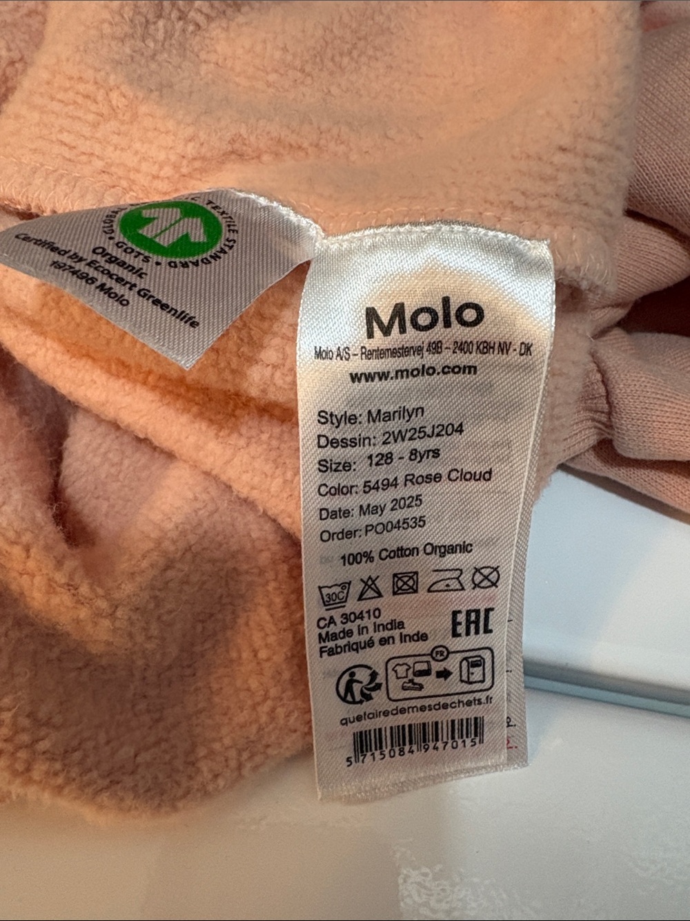 Molo Pink Ric Rac Crew Neck - Picture 4 of 5
